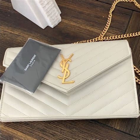 saint laurent pouch bag|white ysl clutch.